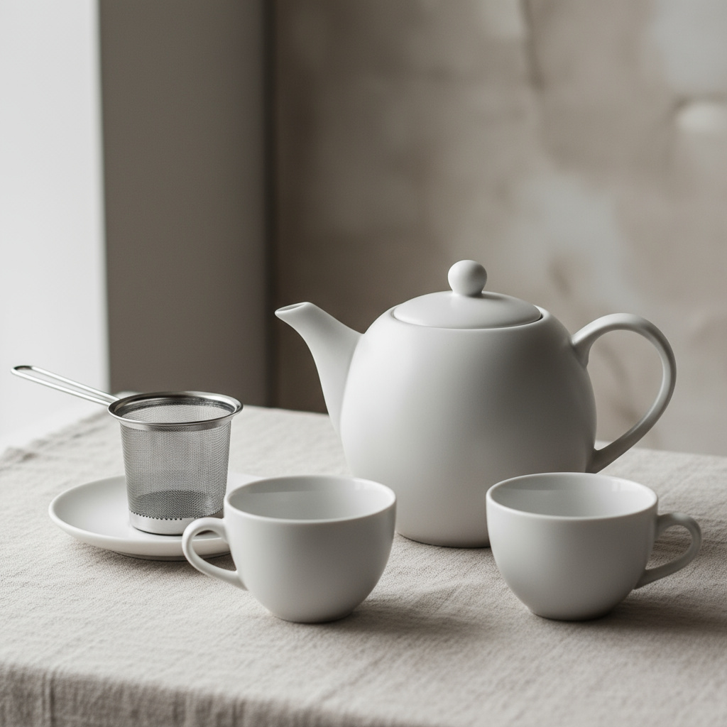 Conjunto de accesorios de té